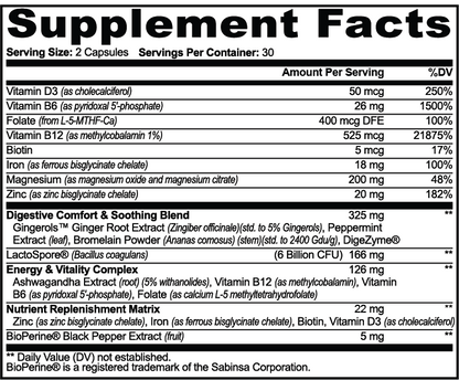 STEADY™ Digestive Comfort + Nutrient Support