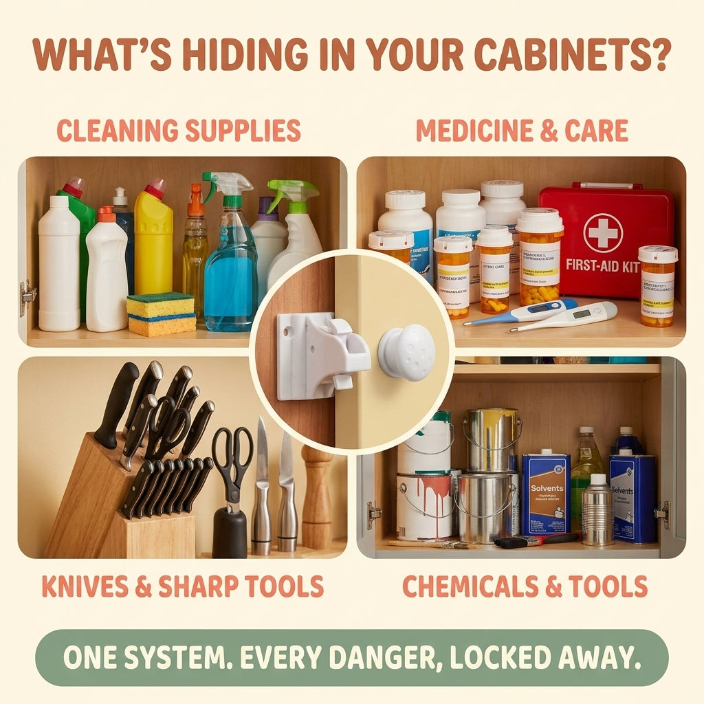 Lockly® | Hidden Baby Magnetic Cabinet Locks
