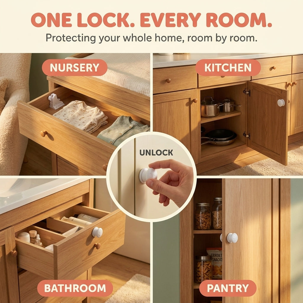 Lockly® | Hidden Baby Magnetic Cabinet Locks