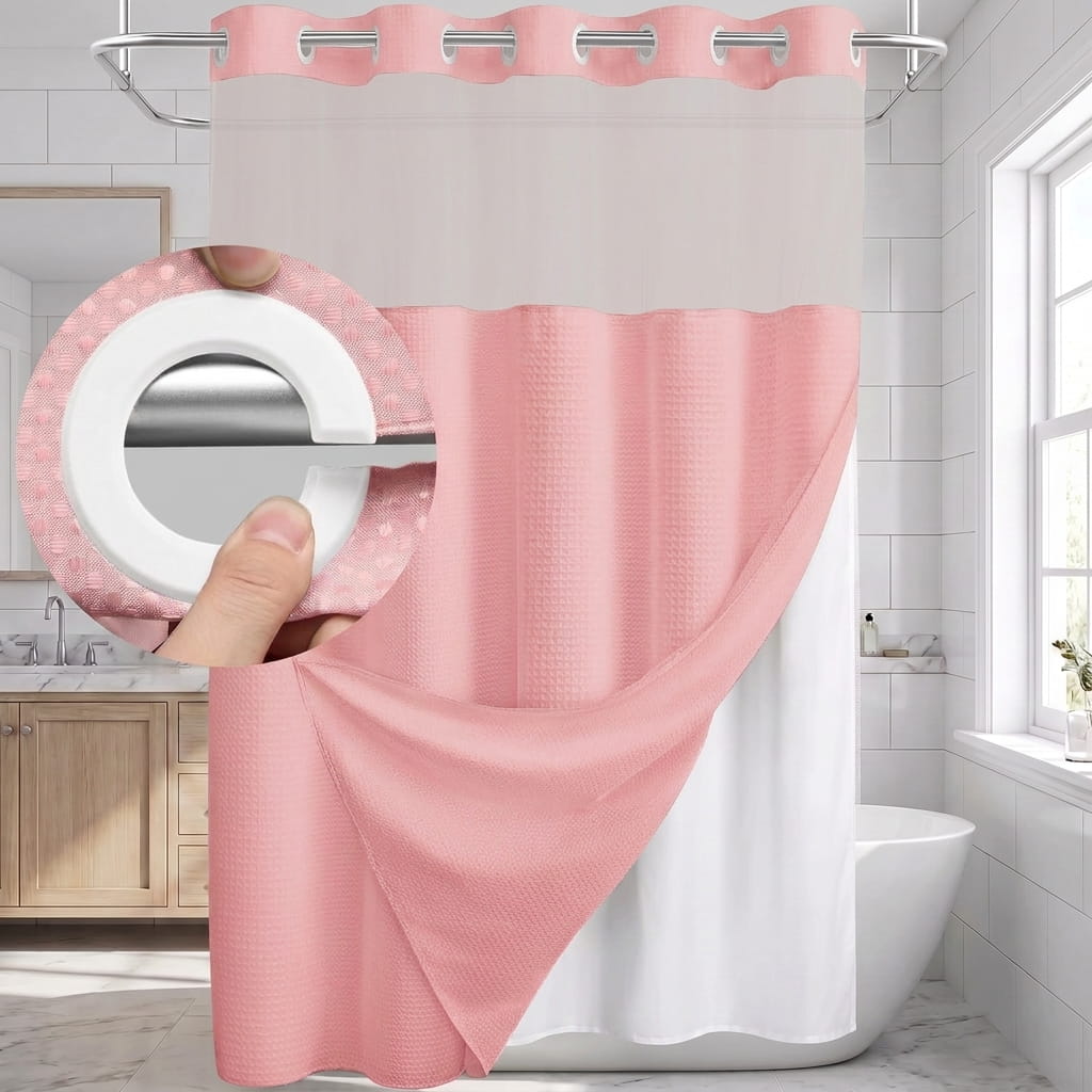 Slap & Snap® 3-in-1 Shower Curtain