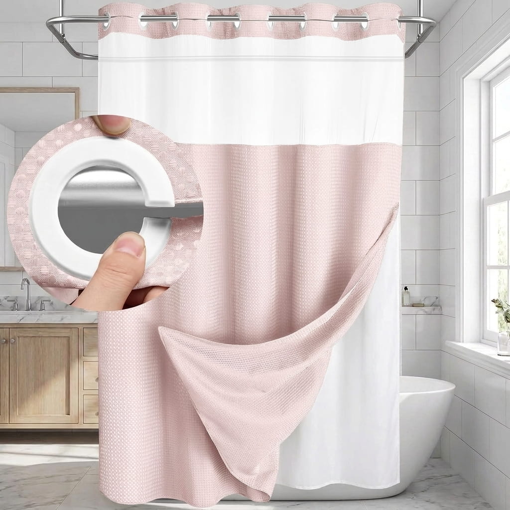 Slap & Snap® 3-in-1 Shower Curtain