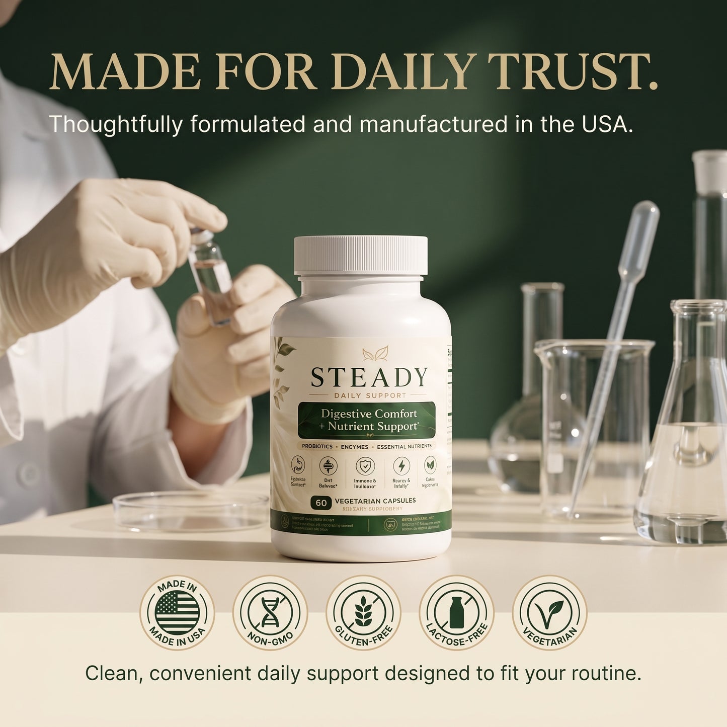 STEADY™ Digestive Comfort + Nutrient Support