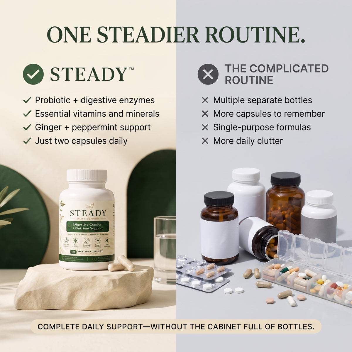 STEADY™ Digestive Comfort + Nutrient Support