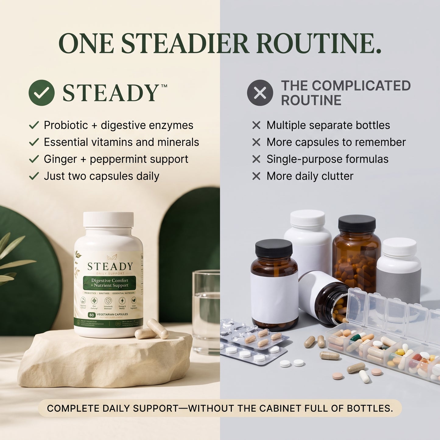 STEADY™ Digestive Comfort + Nutrient Support