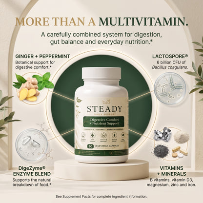 STEADY™ Digestive Comfort + Nutrient Support