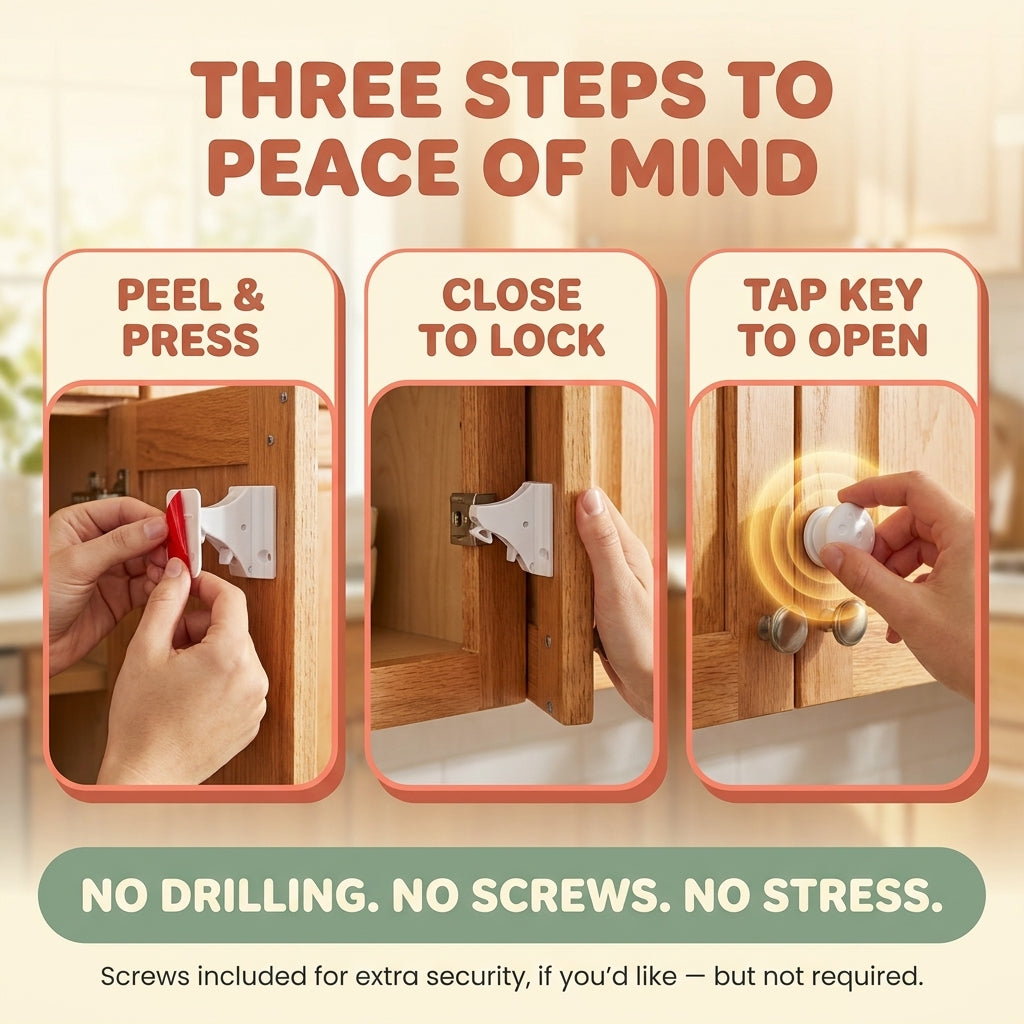 Lockly® | Hidden Baby Magnetic Cabinet Locks