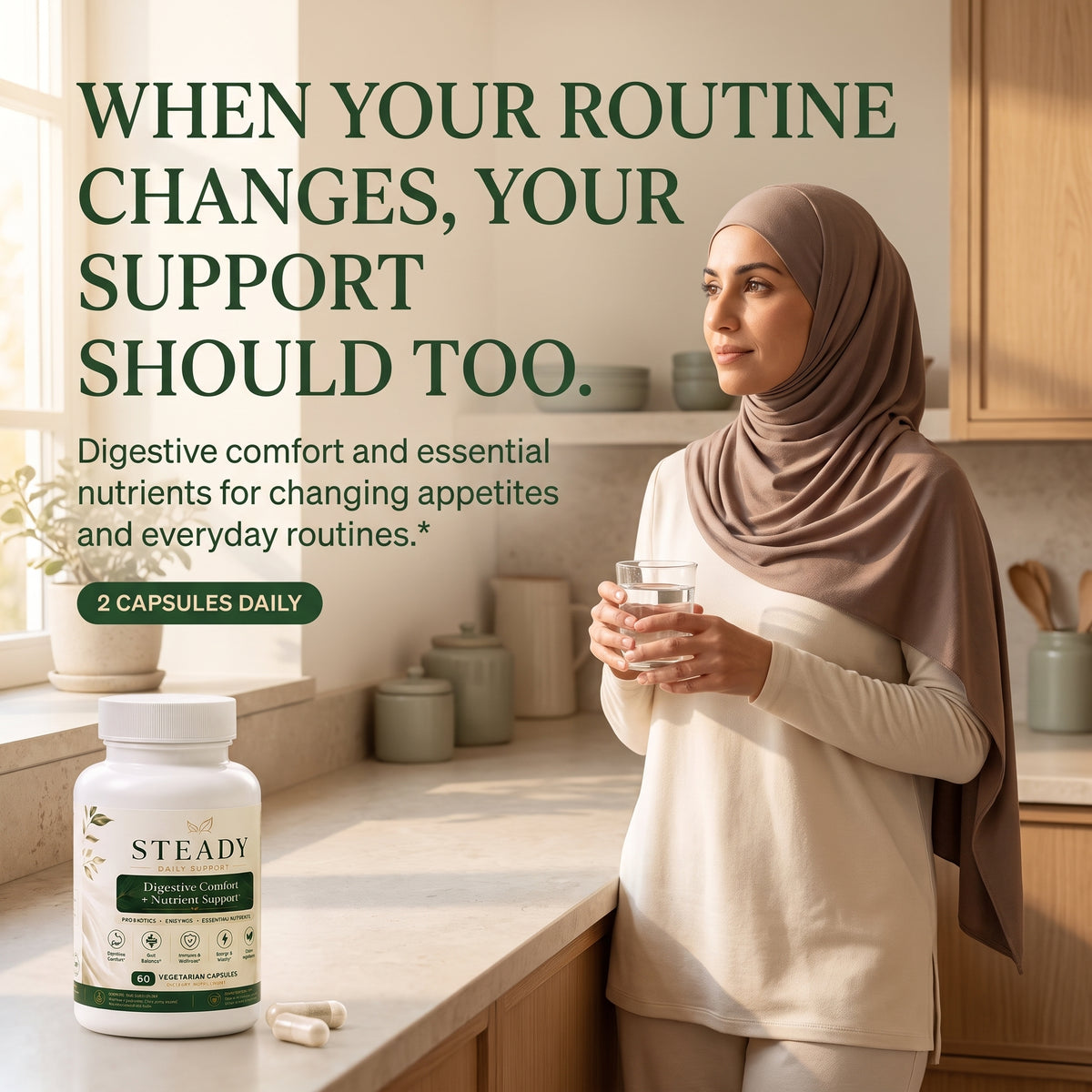 STEADY™ Digestive Comfort + Nutrient Support